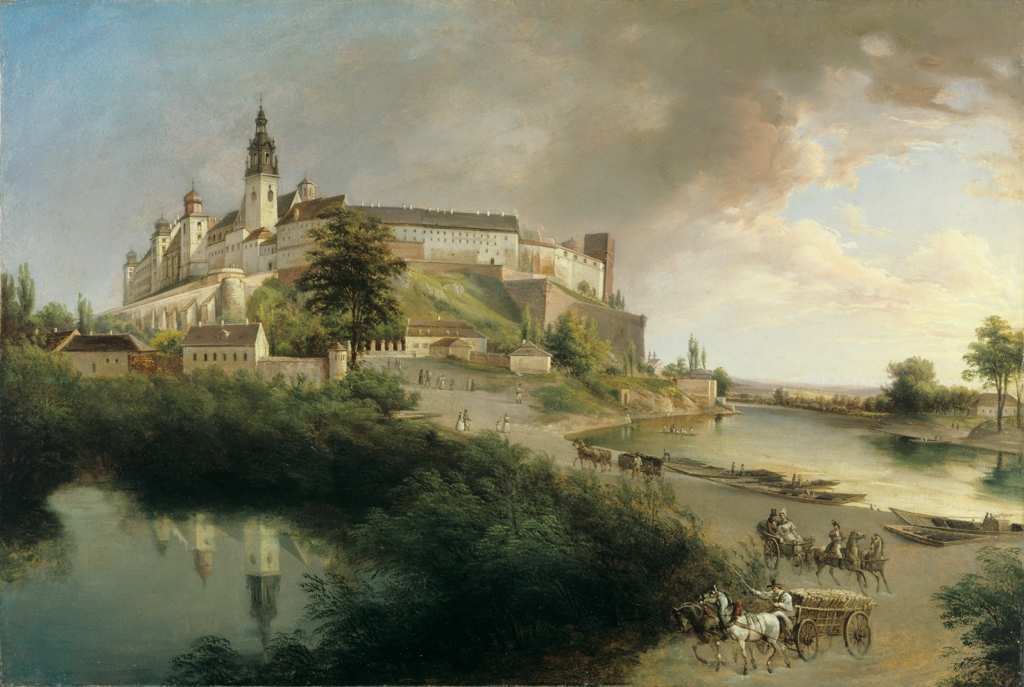 Jan Nepomucen Głowacki ,,Widok na Wawel''.