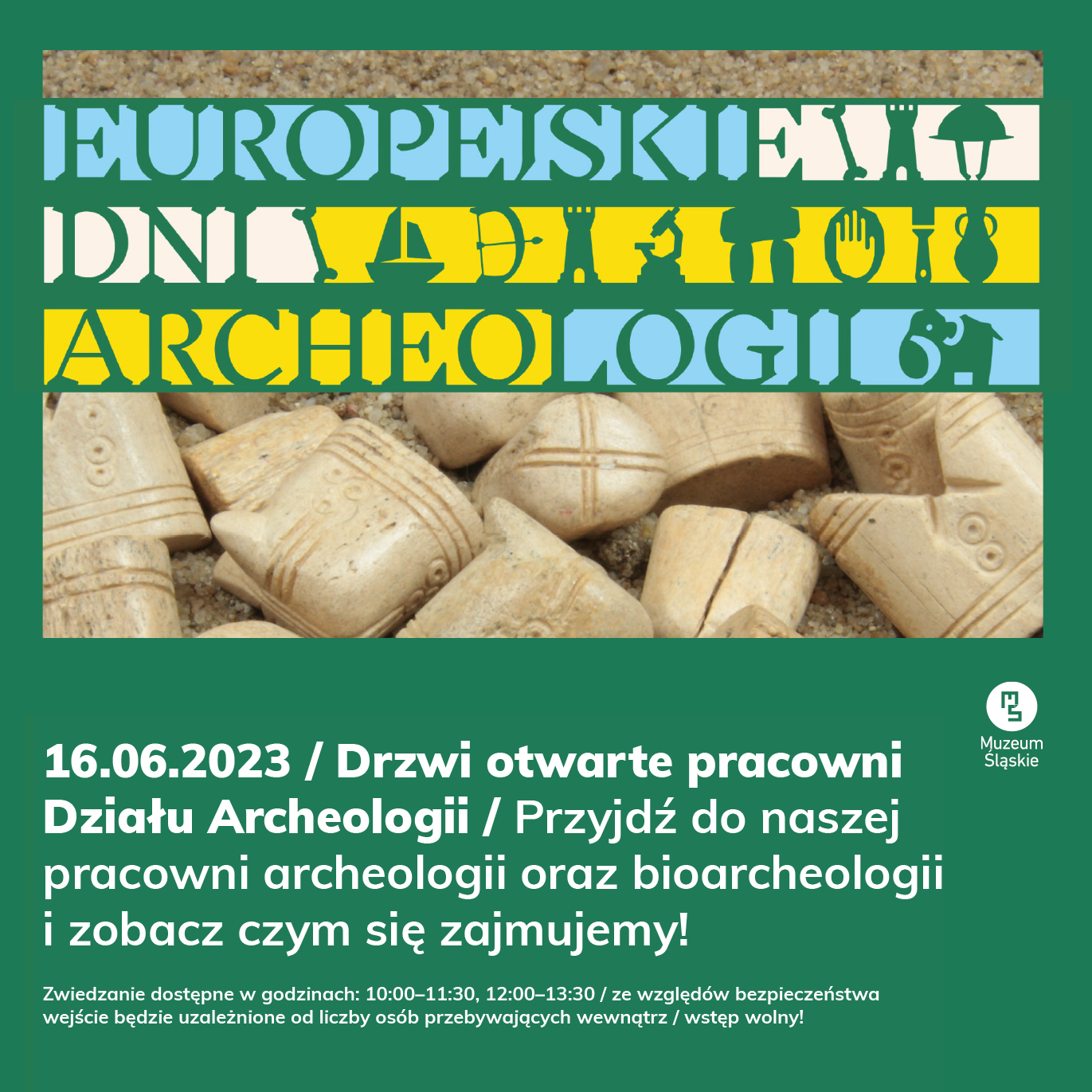 Plakat promujący akcje ,,Europejskie Dni Archeologii''