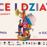Grafika promująca Międzypokoleniowy Festiwal Literatury Dziecięcej - Ojce i Dziatki.