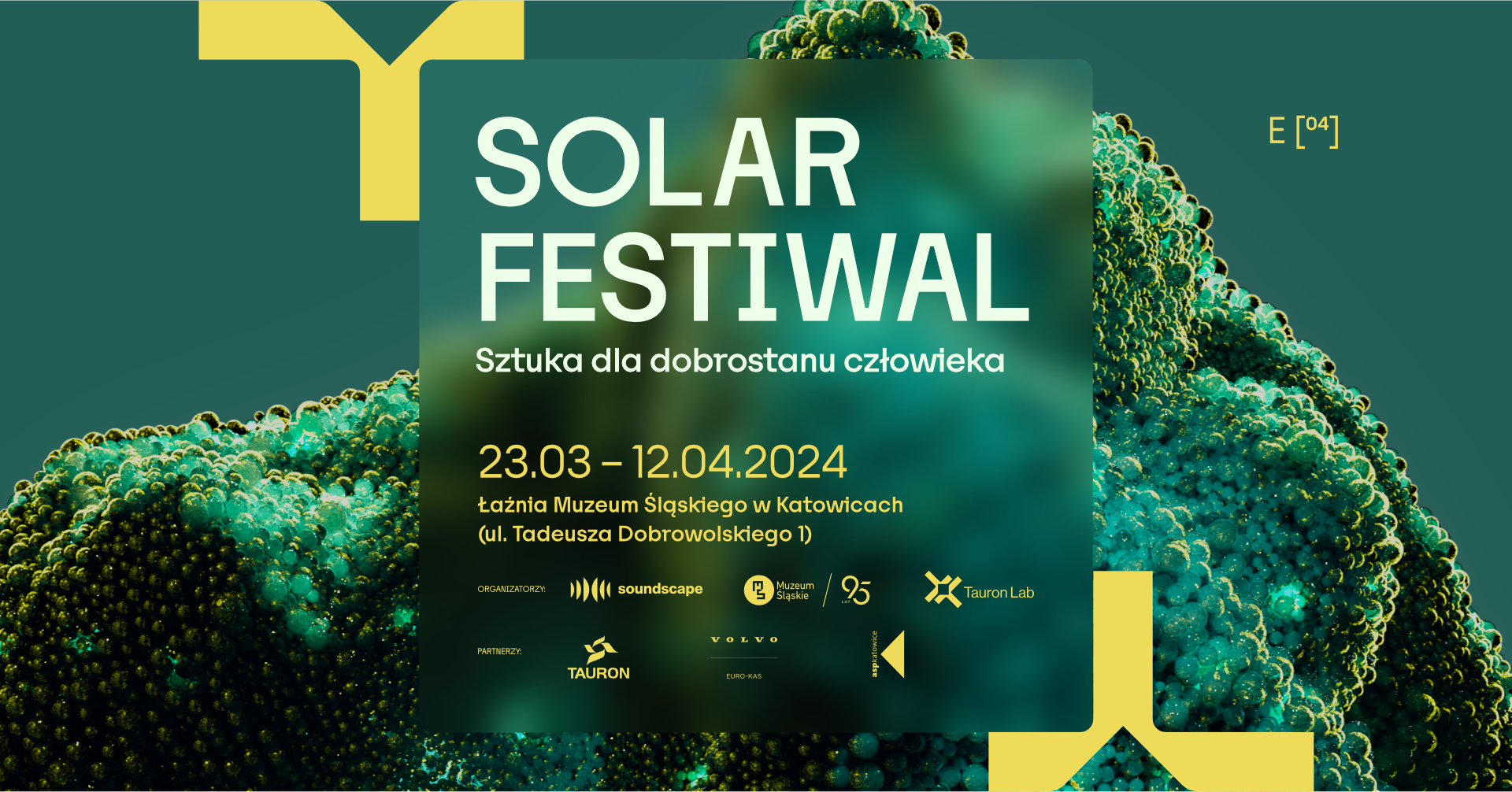 Solar Festiwal baner do wydarzenia