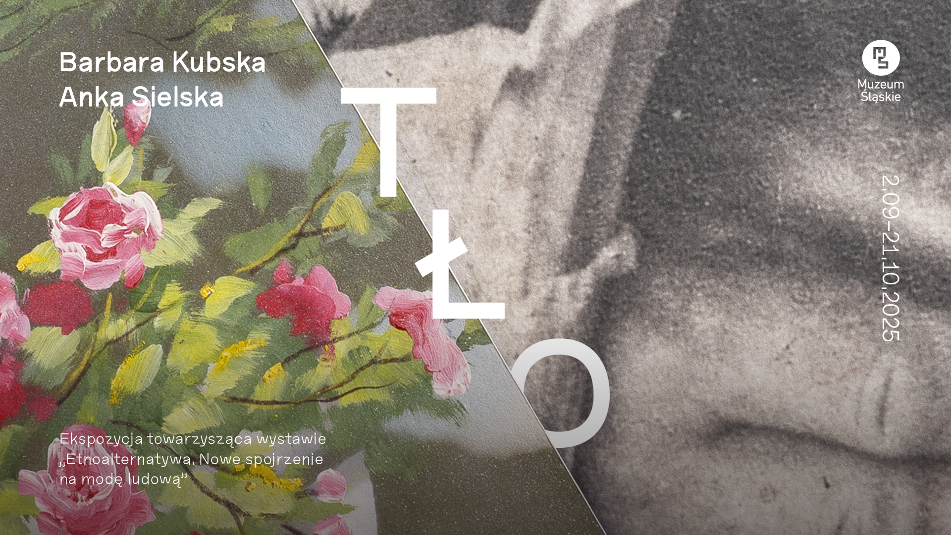 Plakat do wystawy TŁO