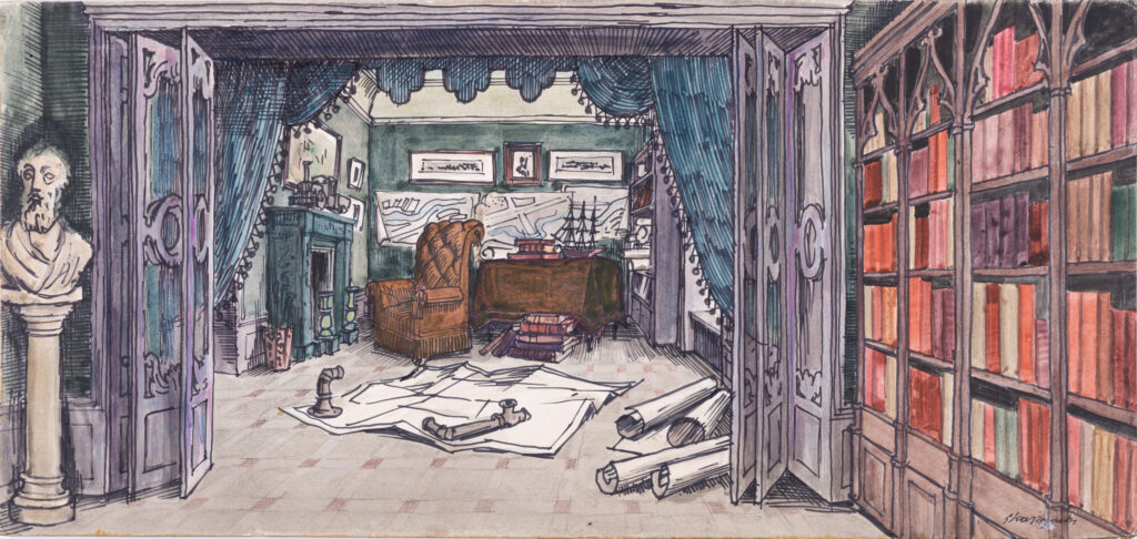 projekt dekoracji Jerzego Skarżyńskiego do „Lalki”