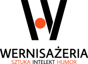 WERNISAZERIA LOGO PION Logotyp Wernisażeria. Sztuka. Intelekt. Humor.
